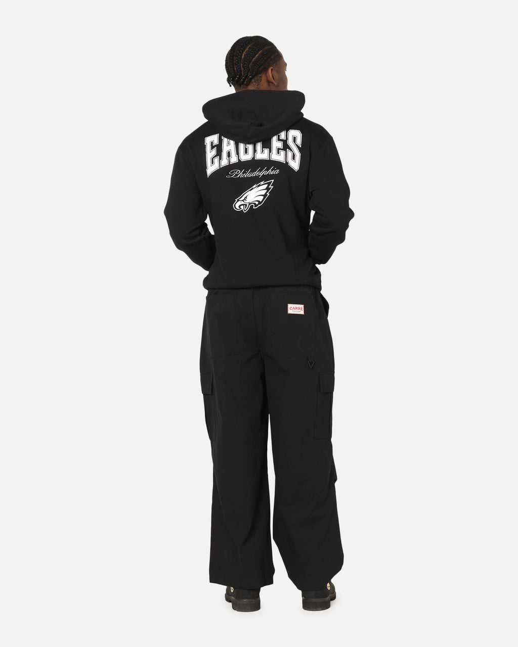 Majestic Athletic Philadelphia Eagles Champs Serial Mono Hoodie Black