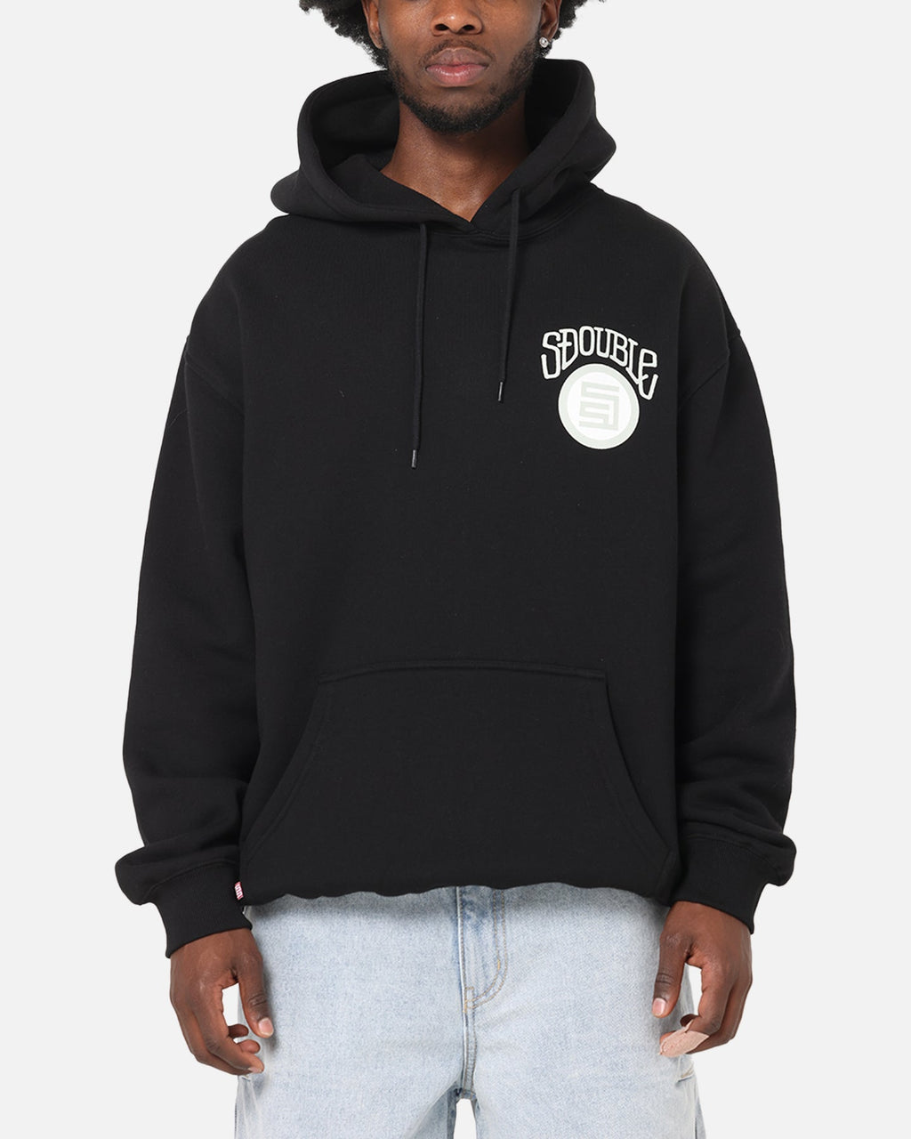 S Double Goosebumps Hoodie Washed Black