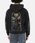 Saint Morta Kingdomcome Boxy Zip Hoodie Black