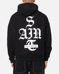 Saint Morta Gothic Stack Boxy Hoodie Black
