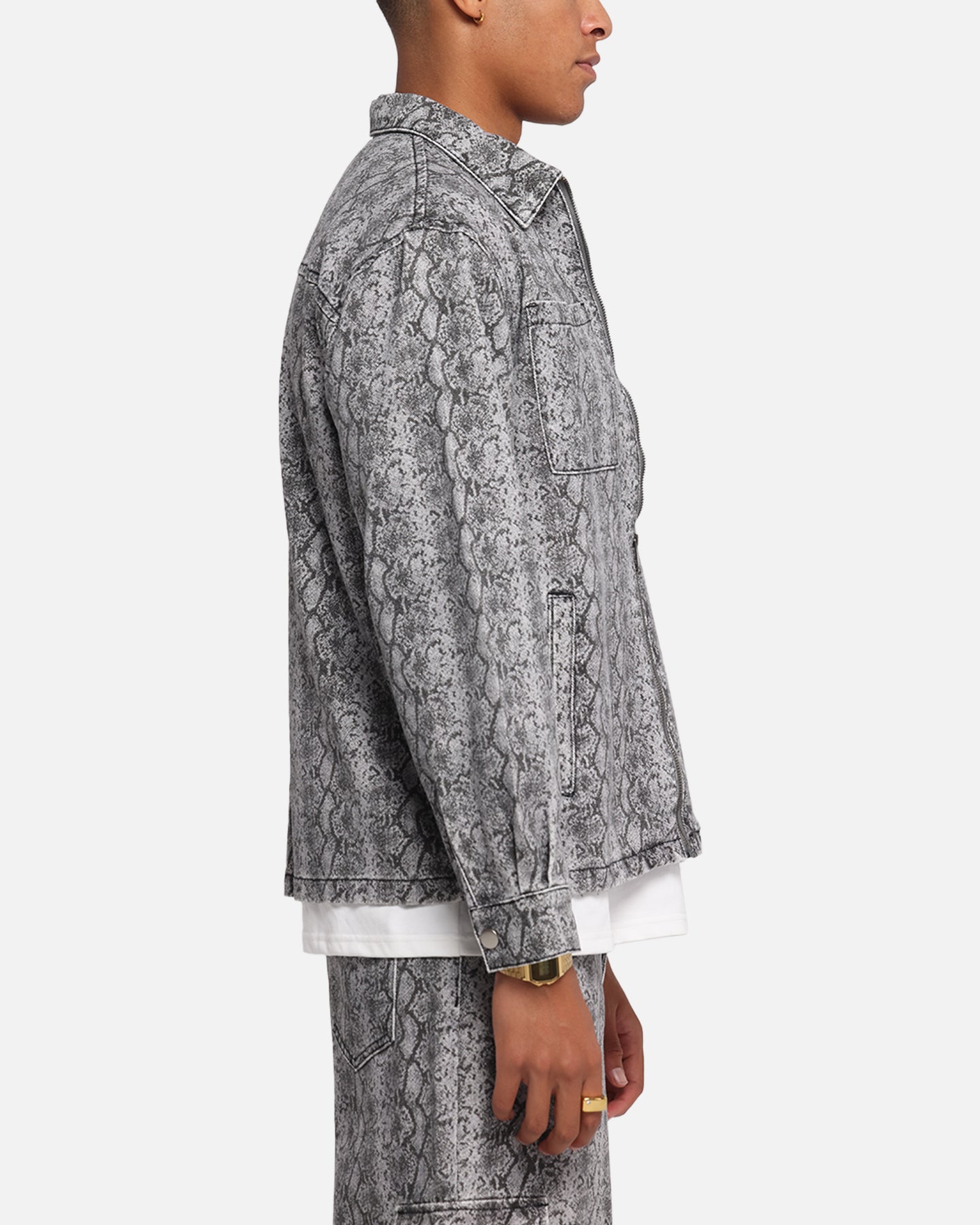XXIII Snake Skin Jacket Black Snake Print