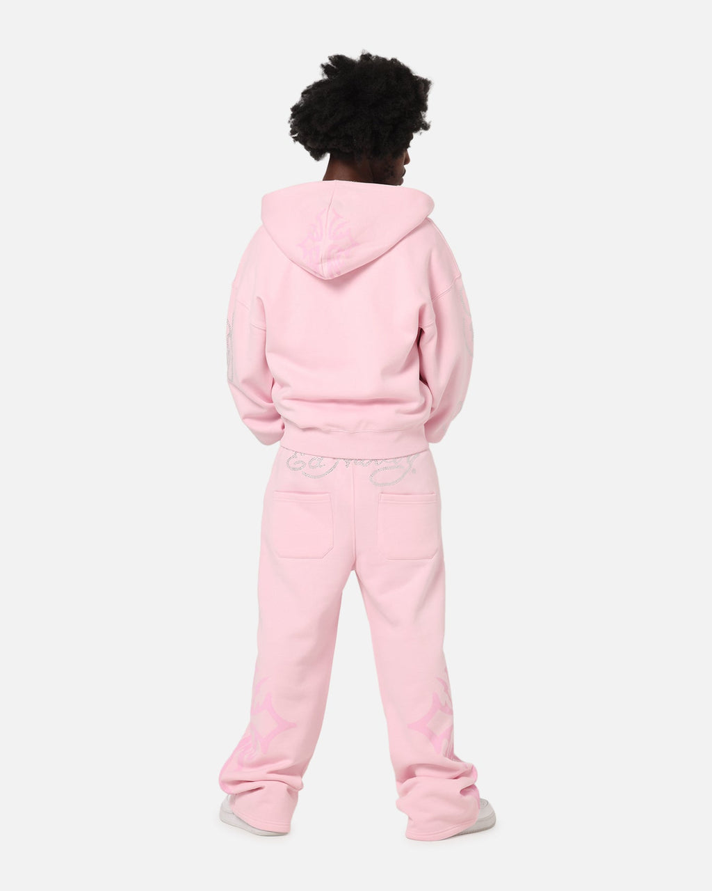 Ed Hardy Trinity Zip Hoodie Pink