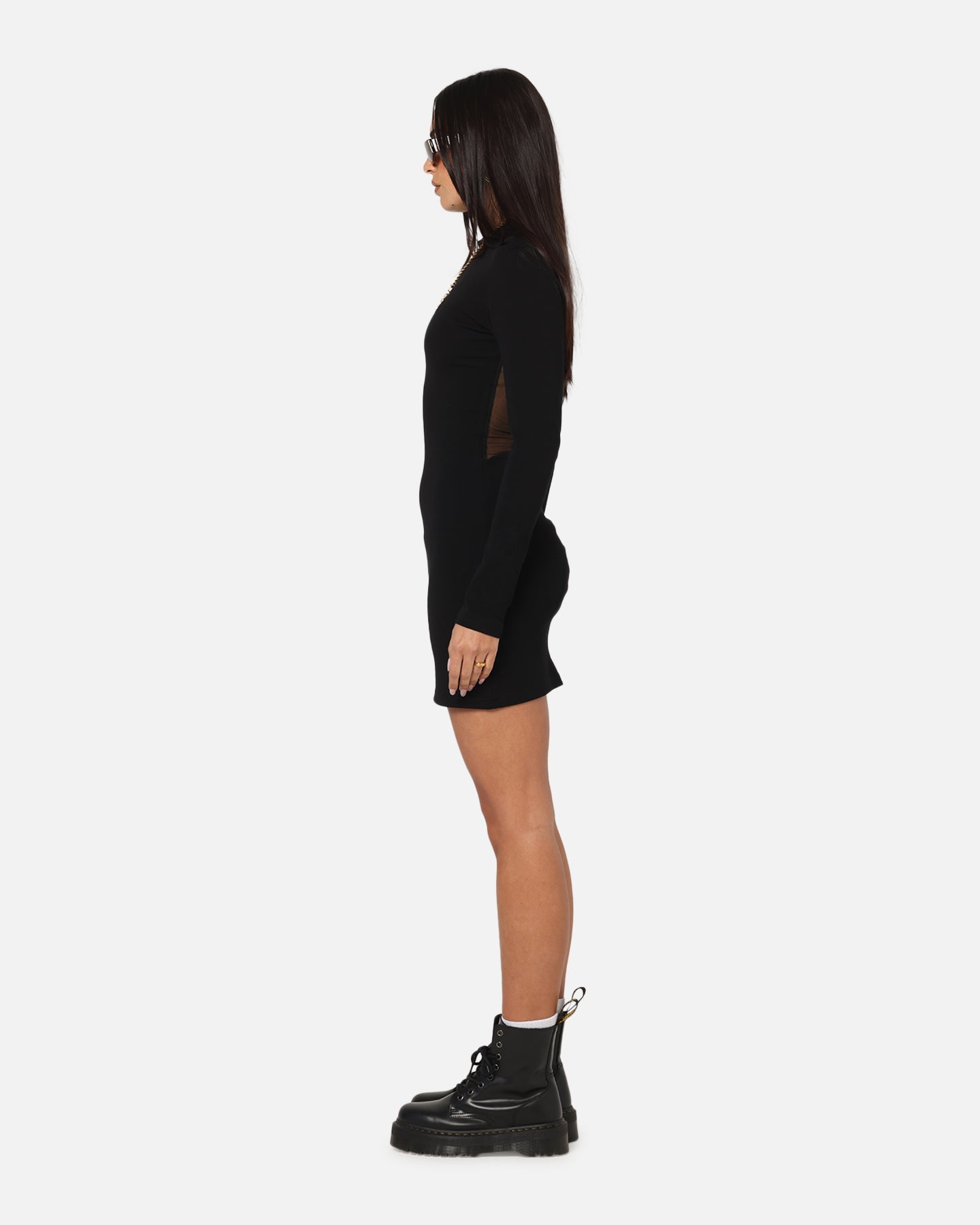 Ed Hardy Women's Revenge Long Sleeve Dress Black