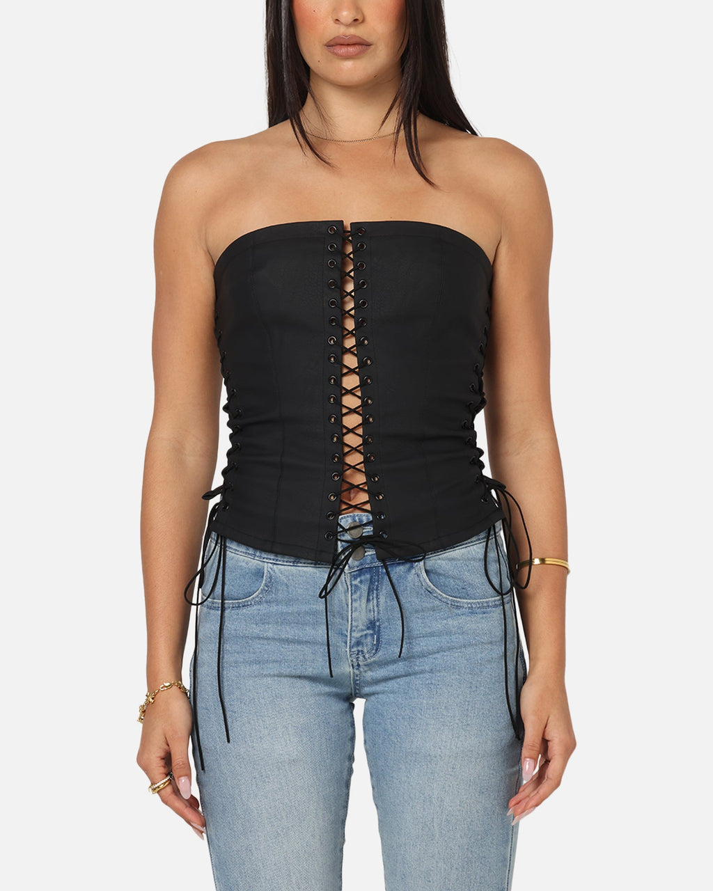 Ed Hardy Women's Seige Corset Black