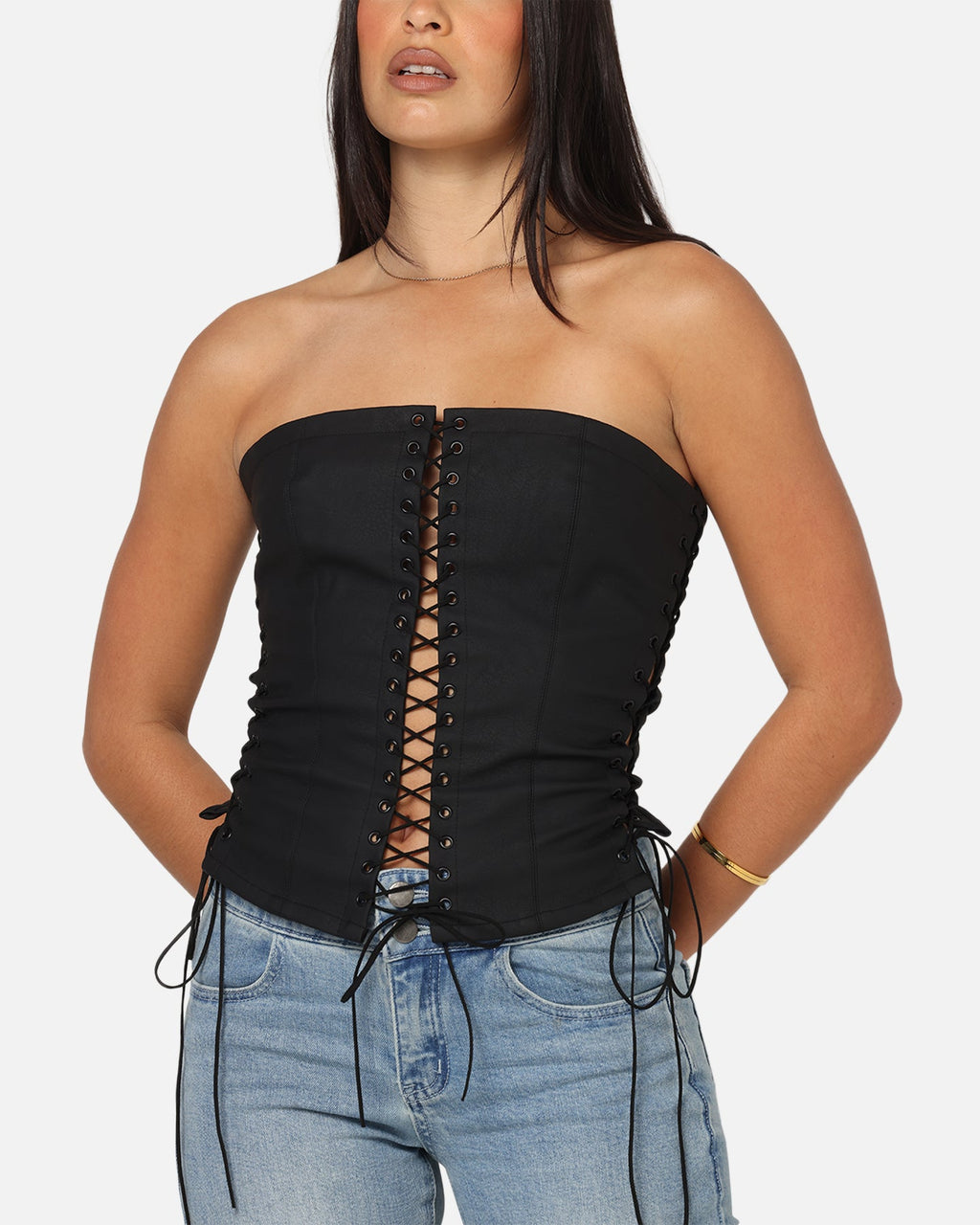 Ed Hardy Women's Seige Corset Black