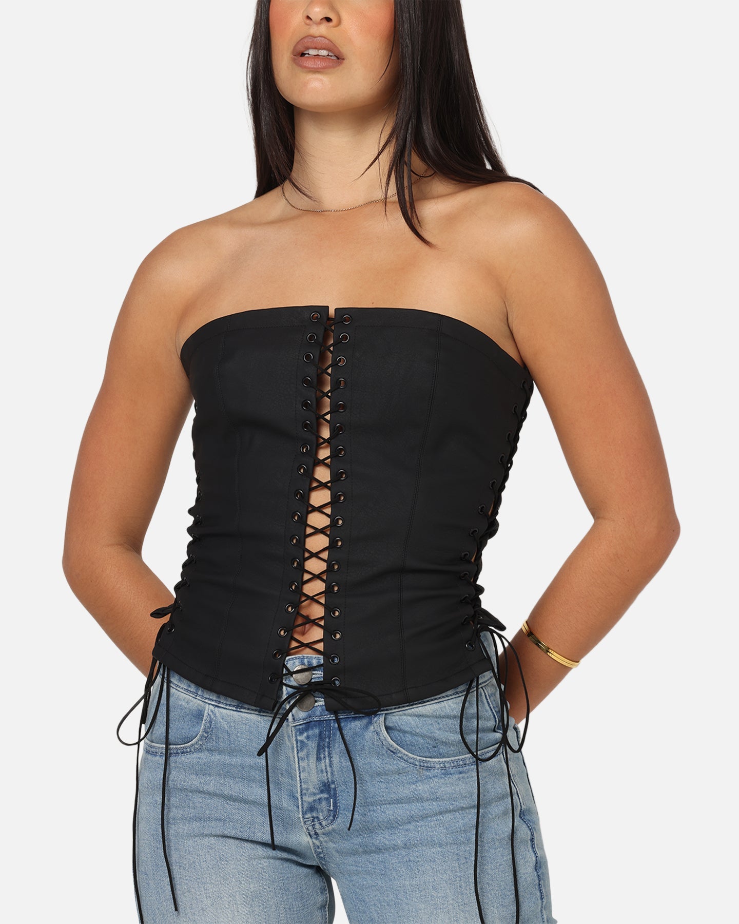 Ed Hardy Women's Seige Corset Black