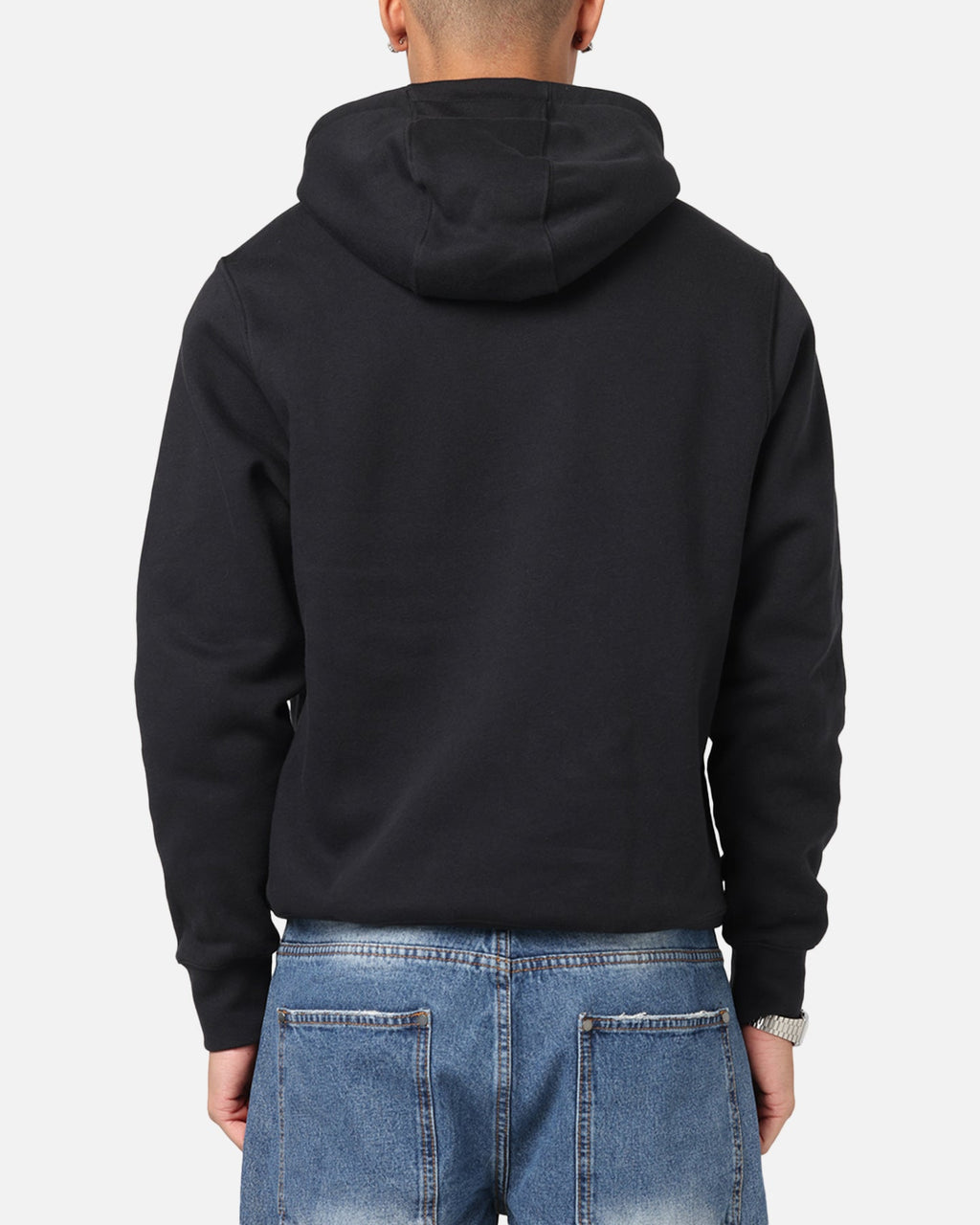 Nike Club Pullover Fleece Hoodie Black/Black/White