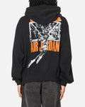 Jordan Brooklyn Shattered Back Board Oversized Pullover Hoodie Black
