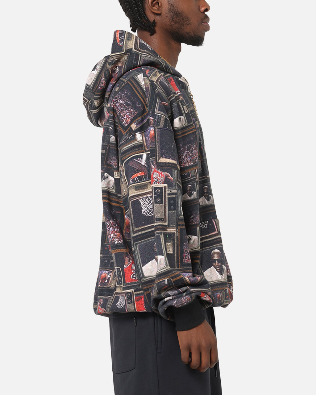 Jordan Brooklyn Fleece Printed Hoodie Black/Sail