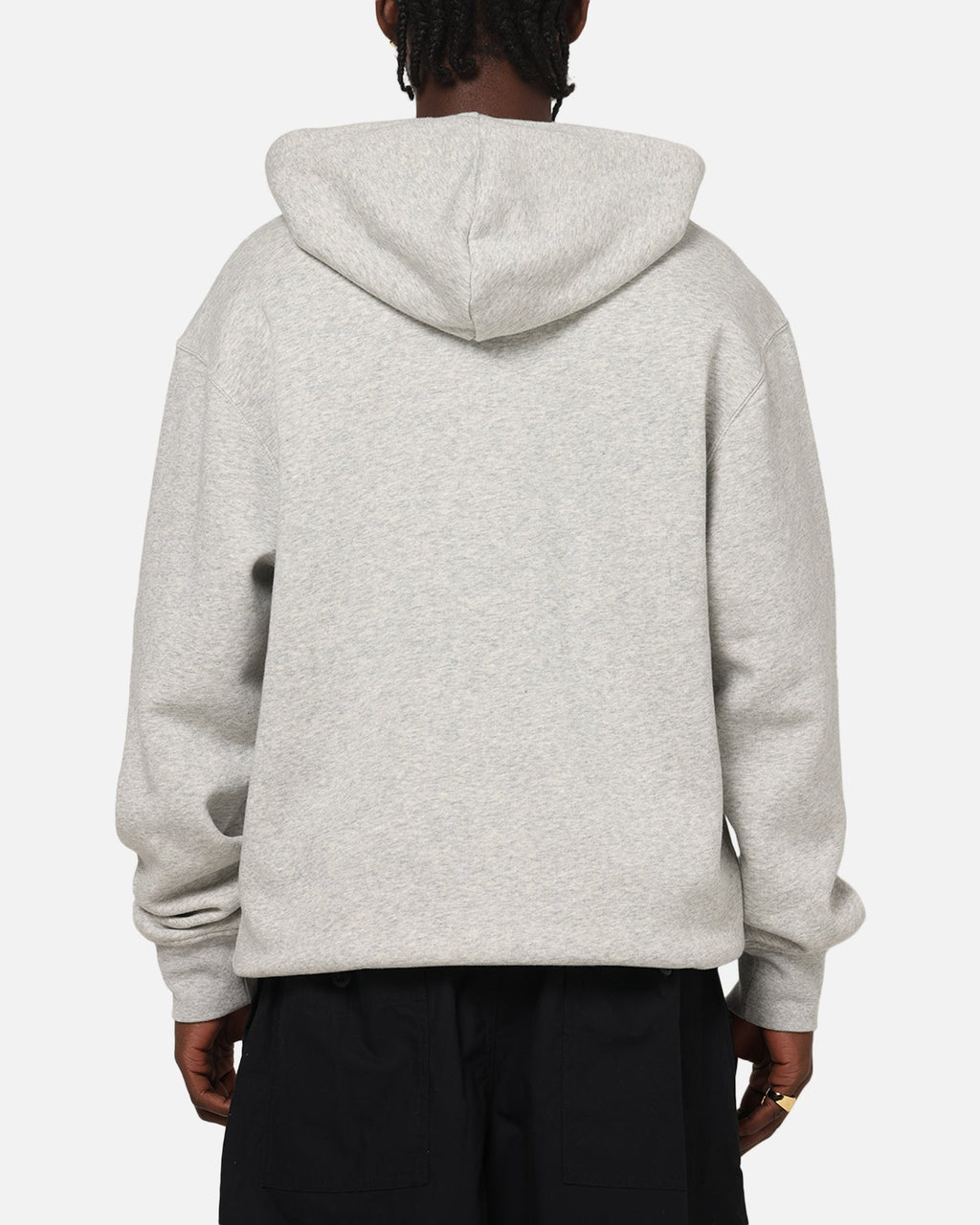 Jordan Brooklyn Fleece Pullover Hoodie Grey Heather/White