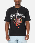 Ed Hardy Mask Of Mischief T-Shirt Black Acidwash