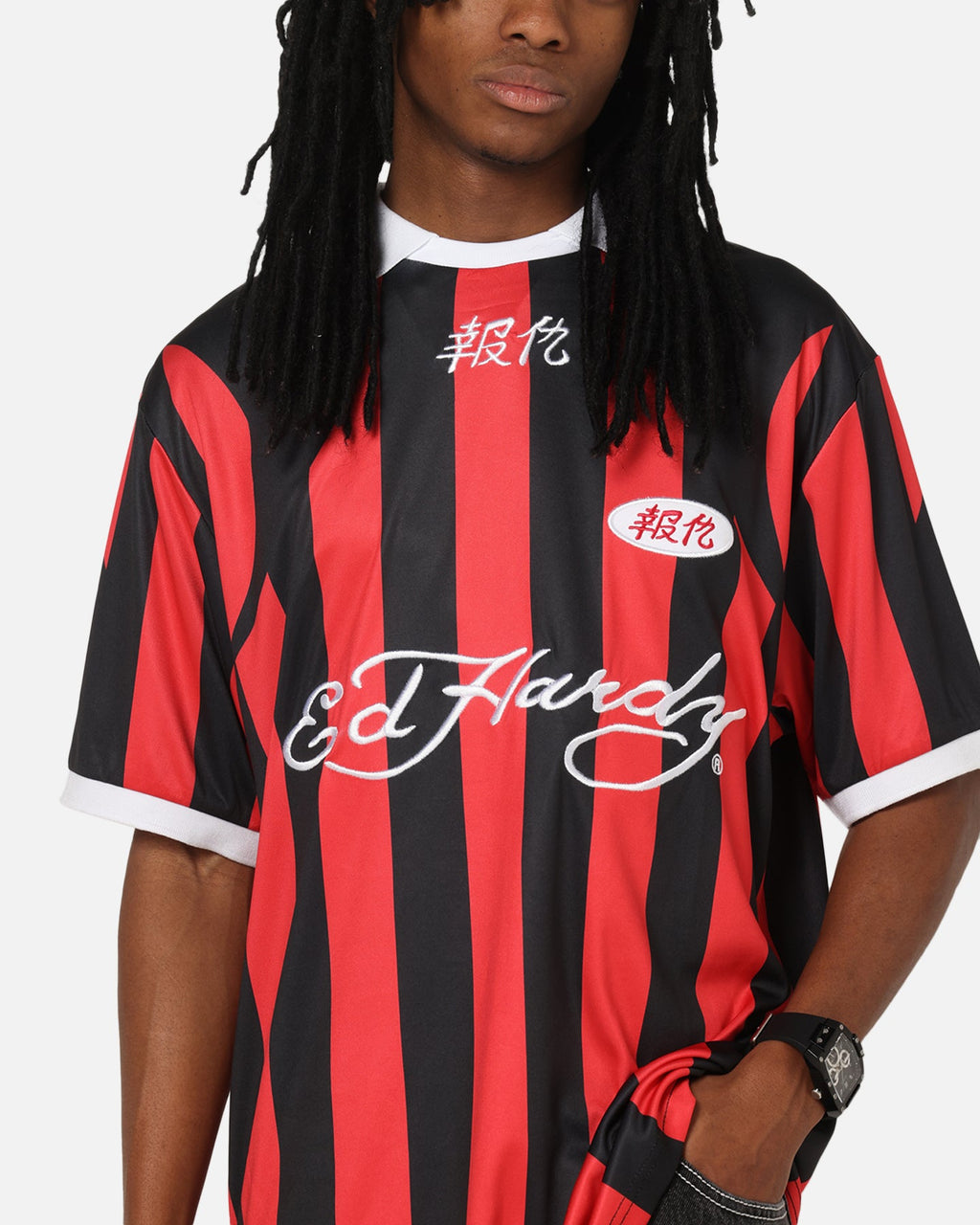Ed Hardy Shinjuku Jersey Red/Black