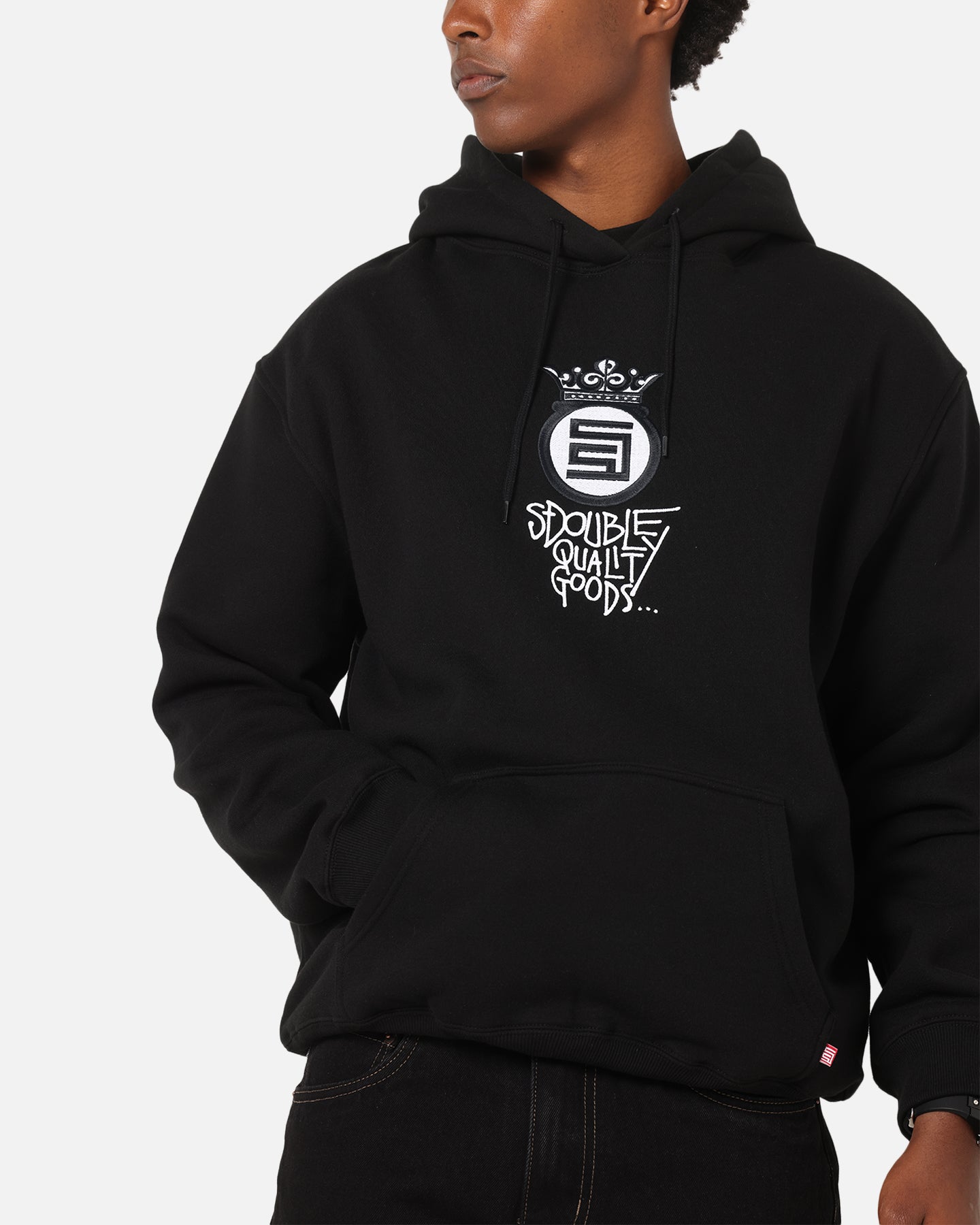 S Double Crown Dot Hoodie Black