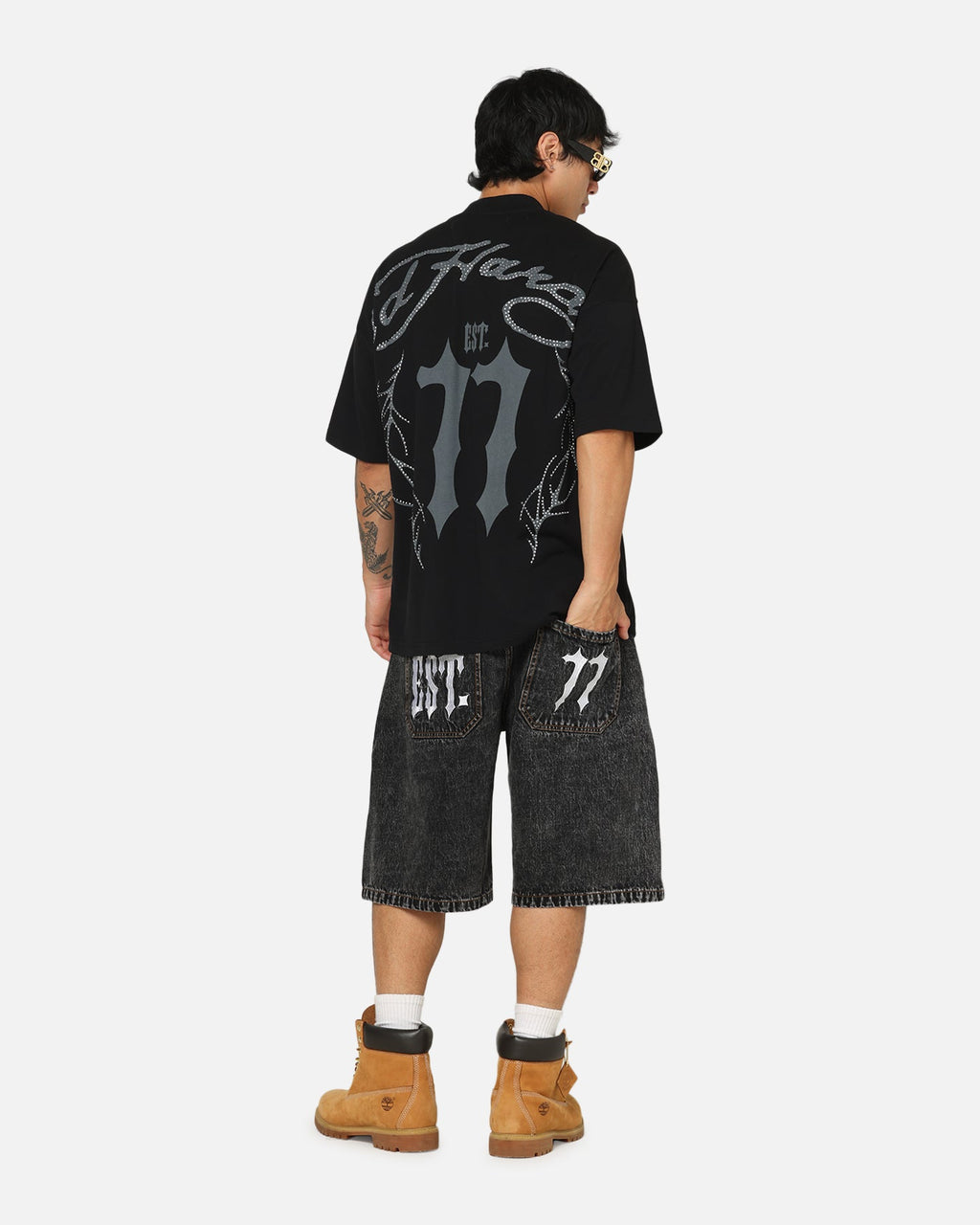 Ed Hardy Established 77 T-Shirt Black