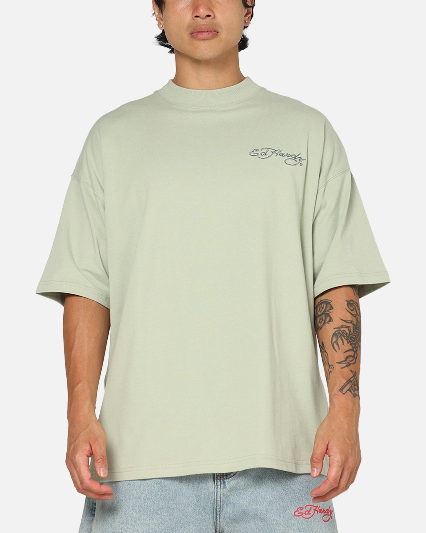 Ed Hardy Established 77 T-Shirt Sage