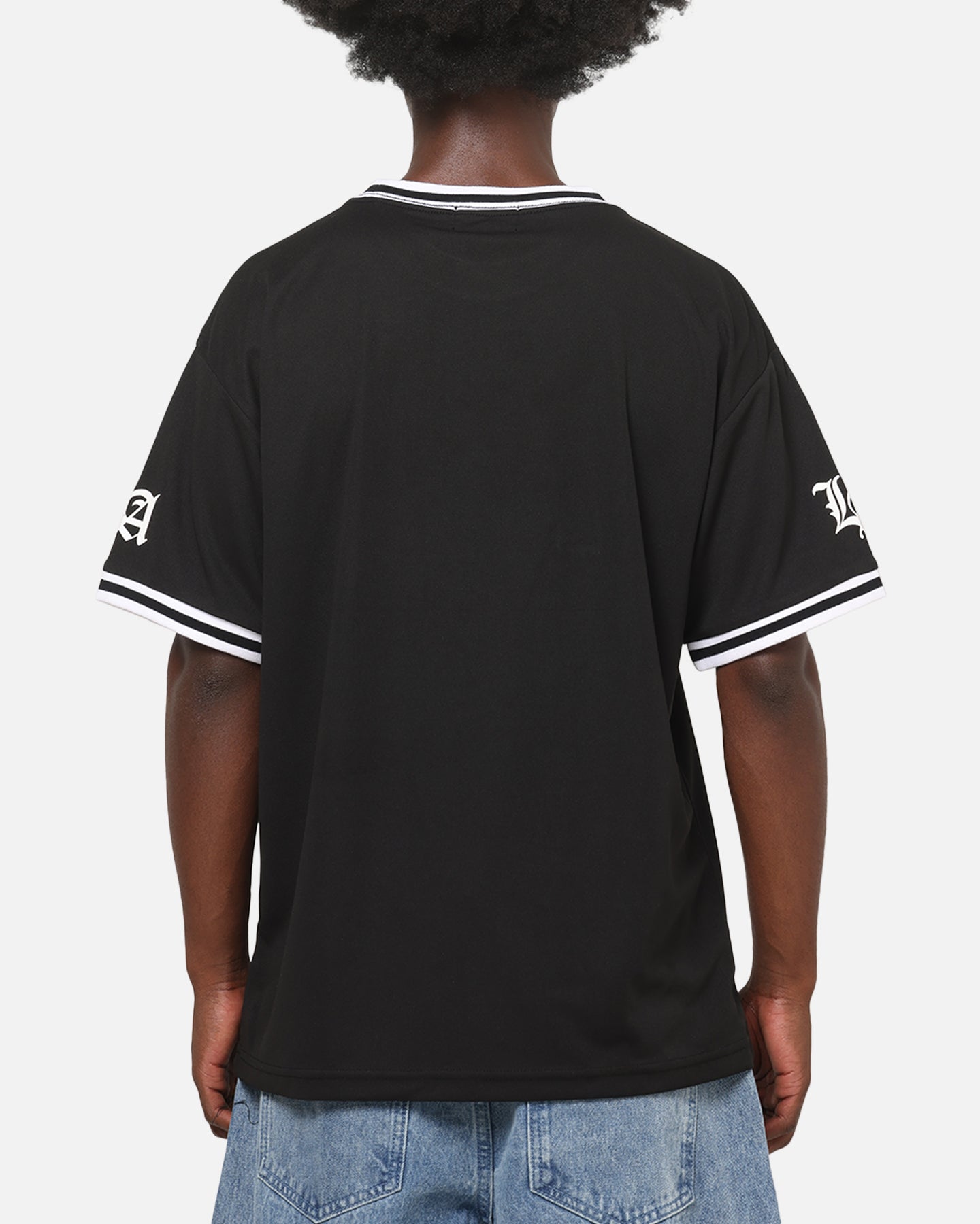X-Large Old English Jersey T-Shirt Black