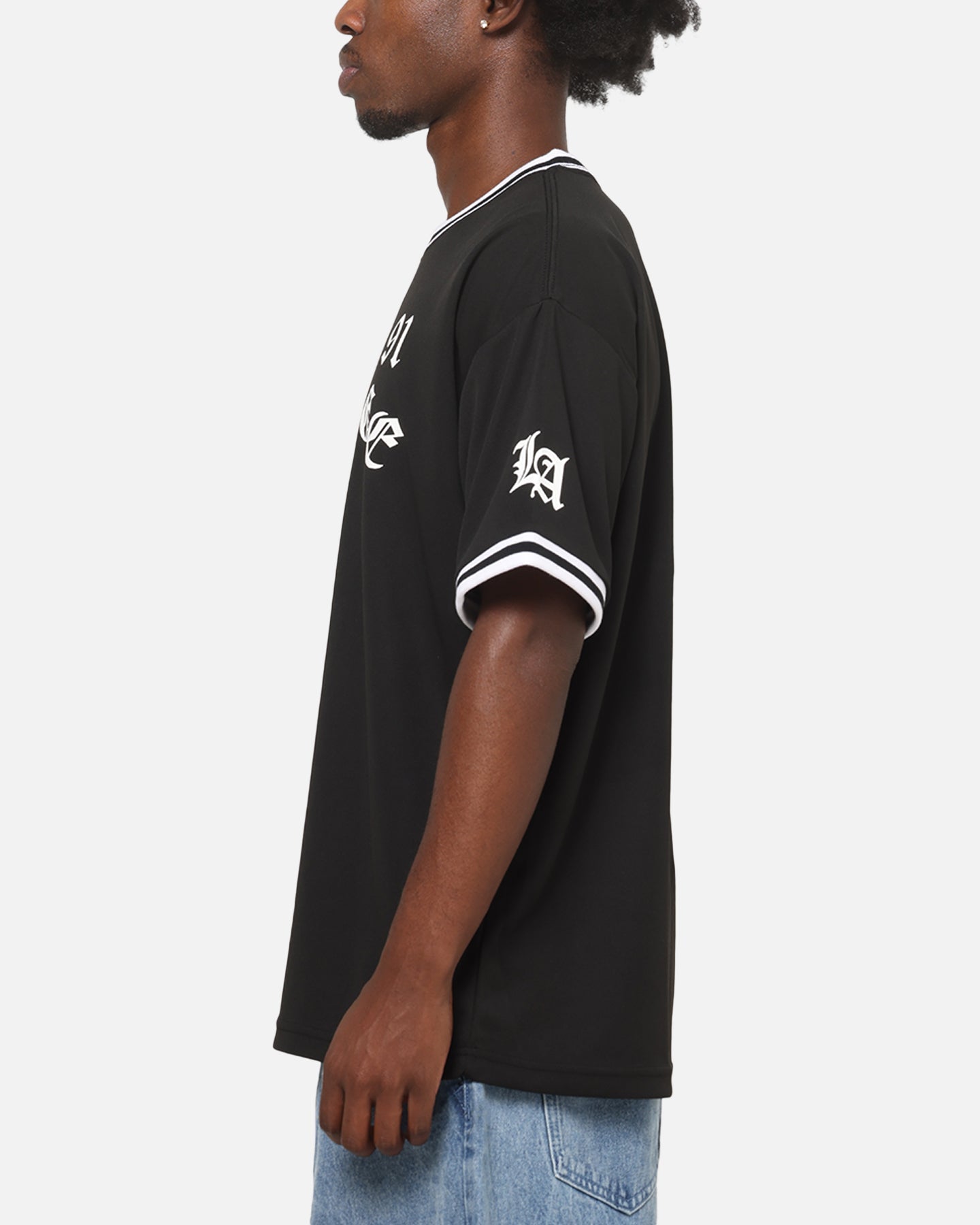 X-Large Old English Jersey T-Shirt Black