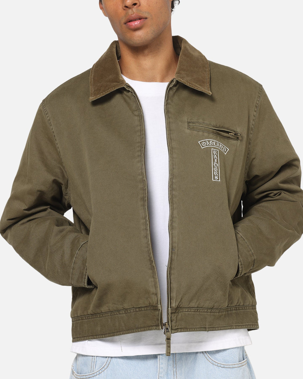 Mitchell & Ness Las Vegas Raiders Workwear Jacket Military