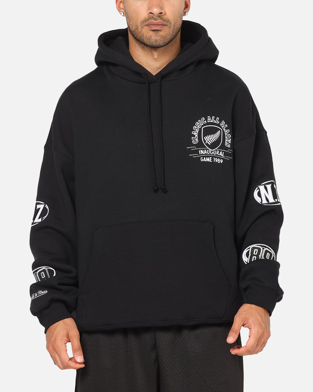 Mitchell & Ness All Blacks Rugby Union Cab Inaugural Hoodie Solid Black
