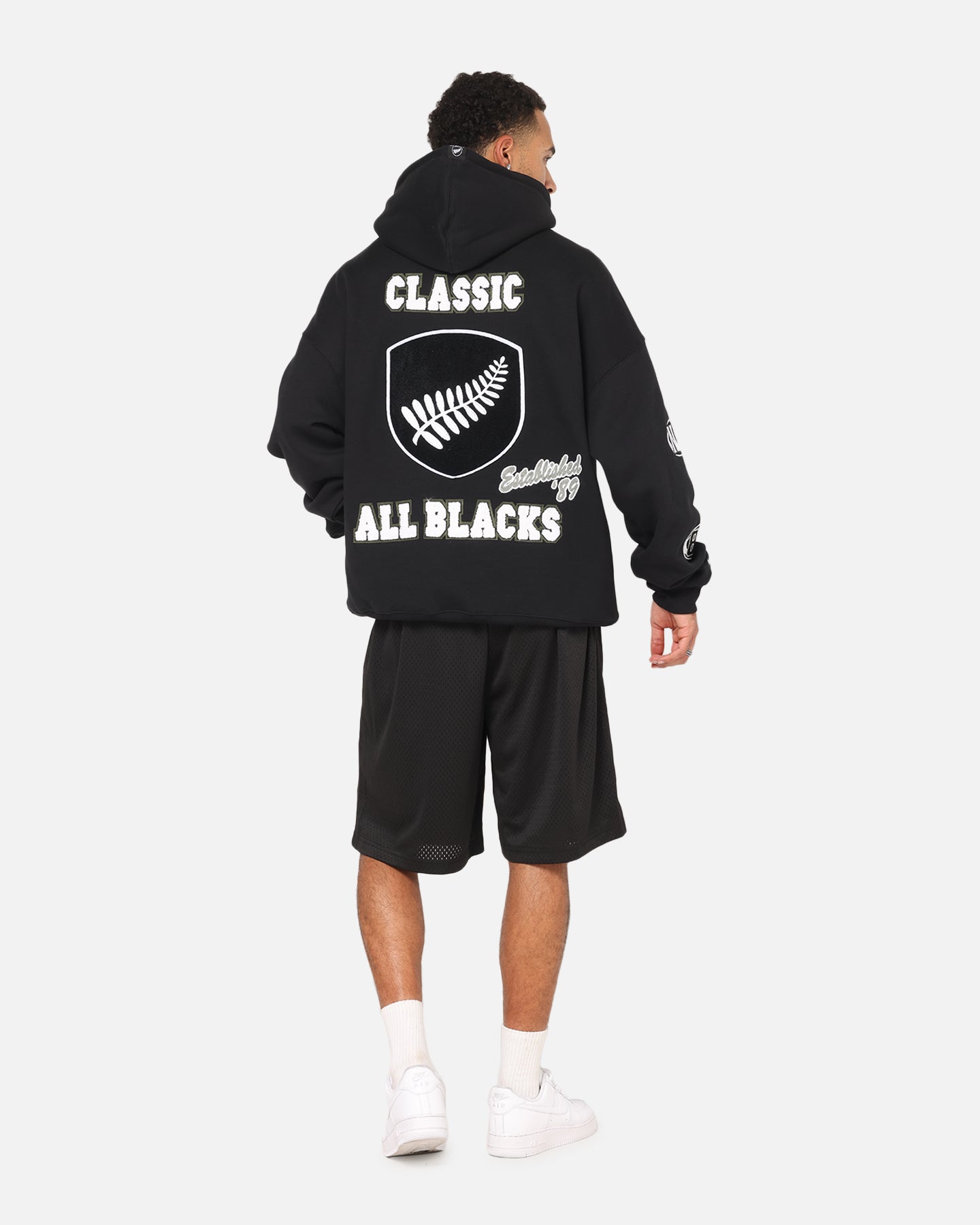 Mitchell & Ness All Blacks Rugby Union Cab Inaugural Hoodie Solid Black