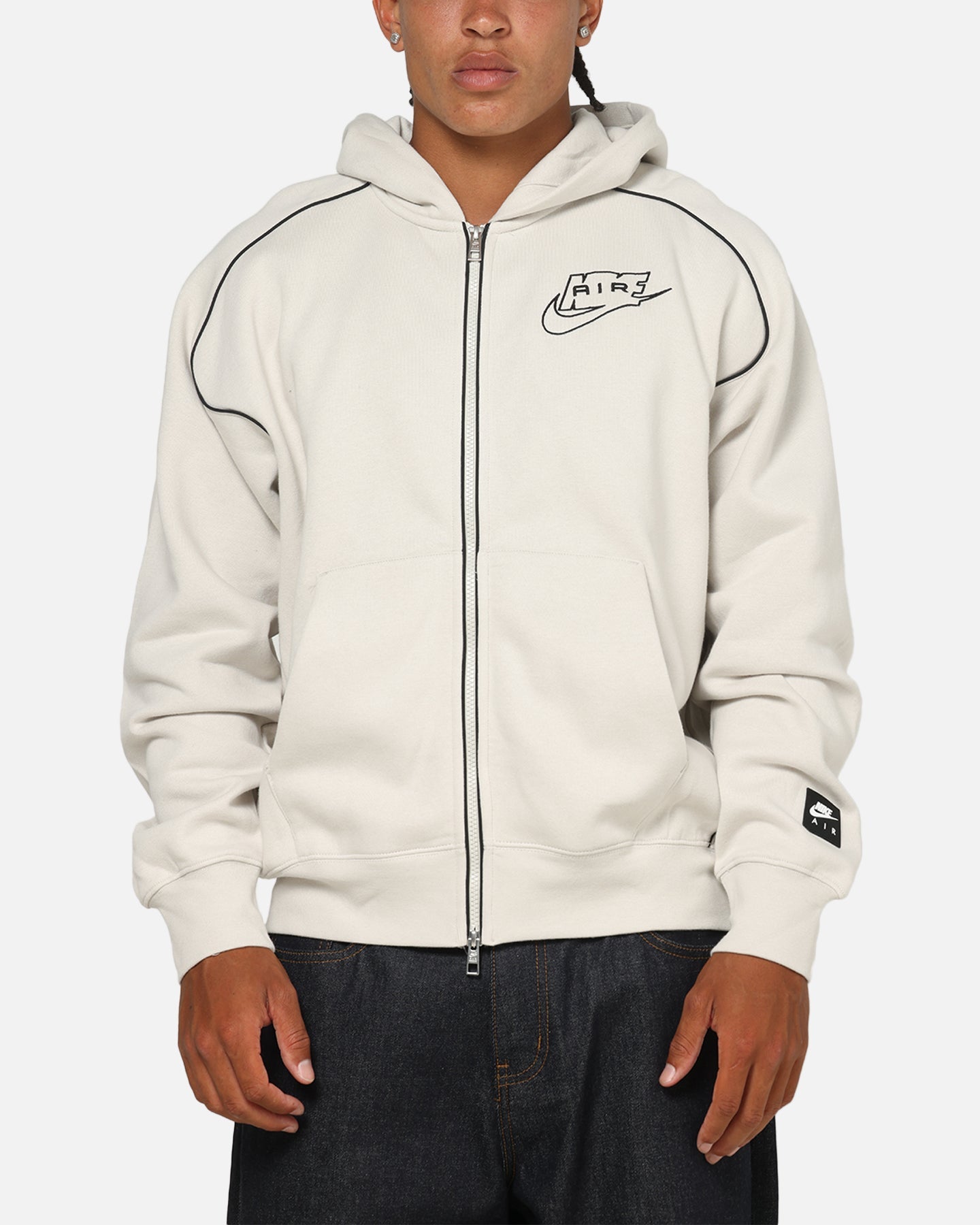Nike Air Full-Zip Fleece Hoodie Light Bone/Black