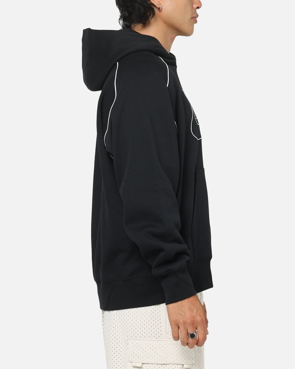 Nike Air Fleece Pullover Hoodie Black/White