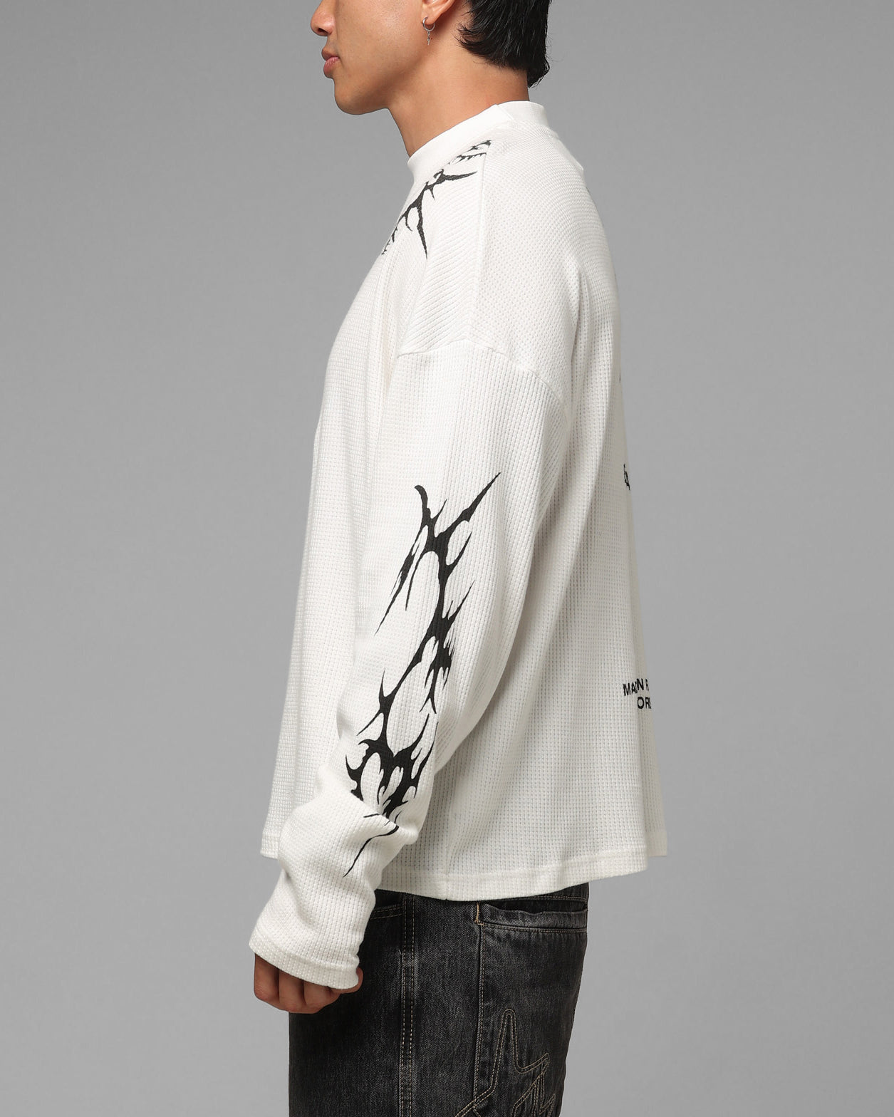 Loiter Cyber Thermal Long Sleeve T-Shirt Off White
