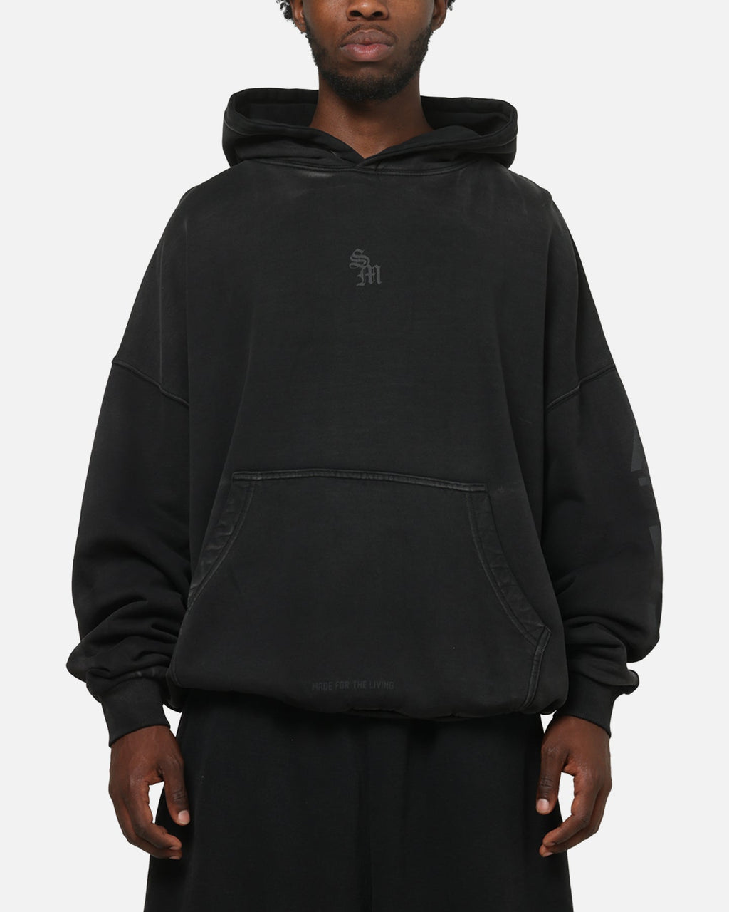 Saint Morta Athltc R3 Boxy Hoodie Washed Black