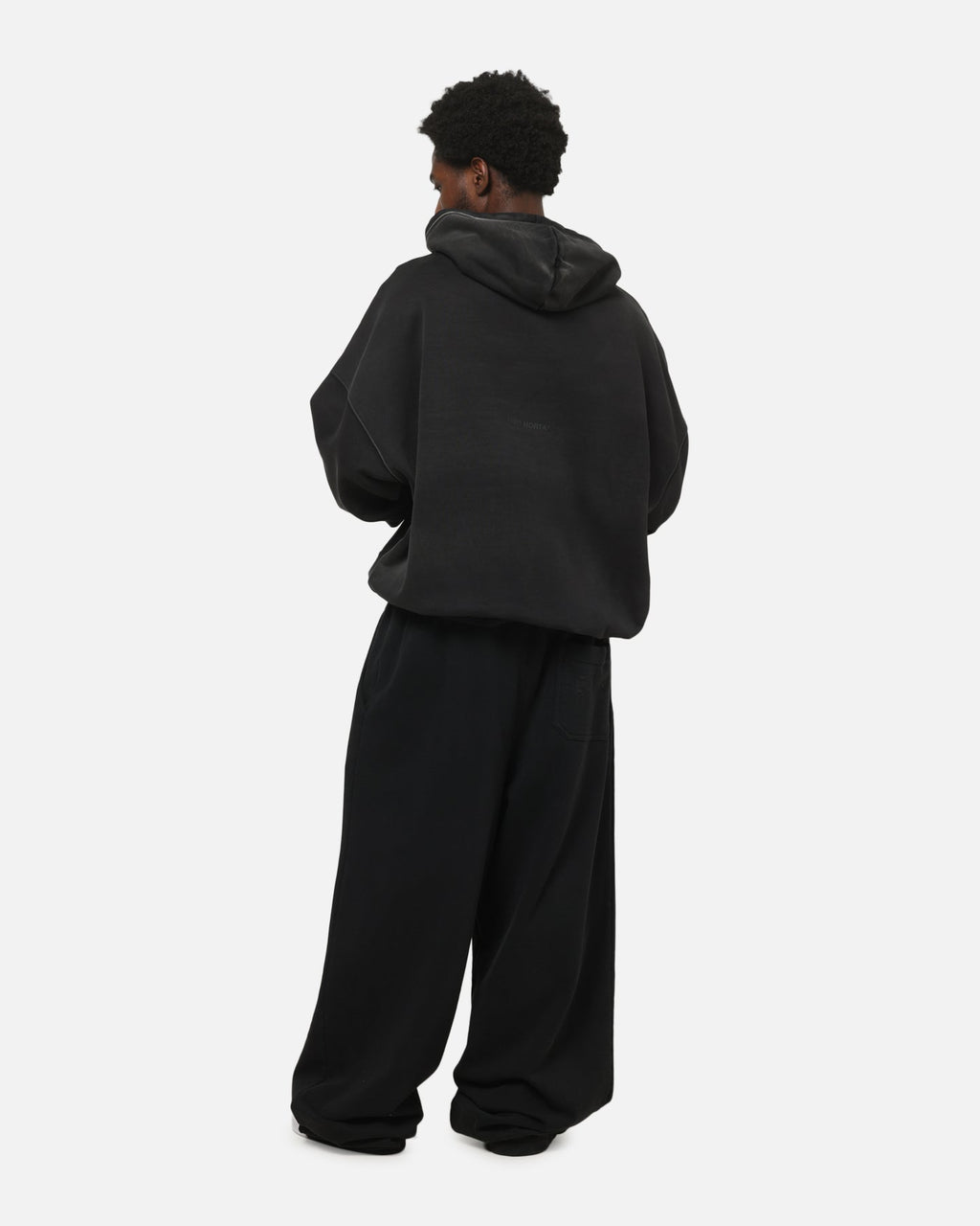 Saint Morta Athltc R3 Boxy Hoodie Washed Black