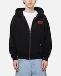 Carre Signature Zip Hoodie Black