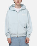 Carre Signature Zip Hoodie Light Blue