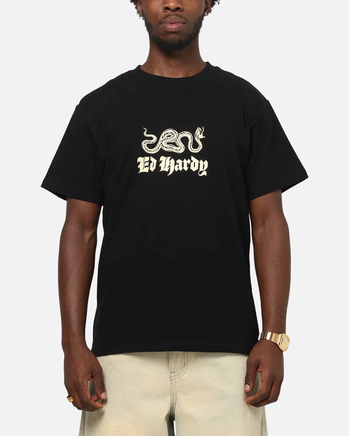 Ed Hardy Venom Fitted T-Shirt Black