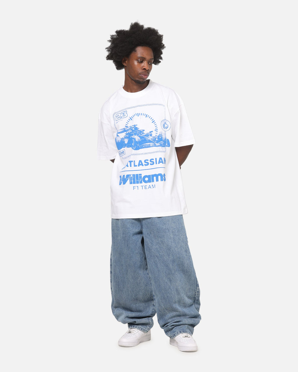 Culture Kings X Atlassian Williams F1 Team Heavy T-Shirt White