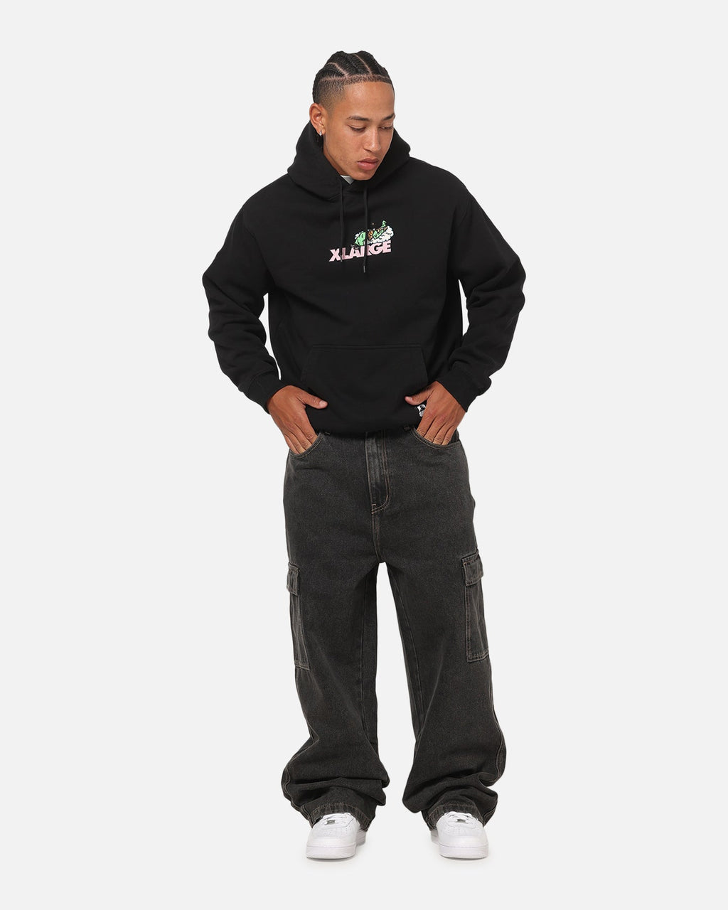 X-Large Cloud Hoodie Black