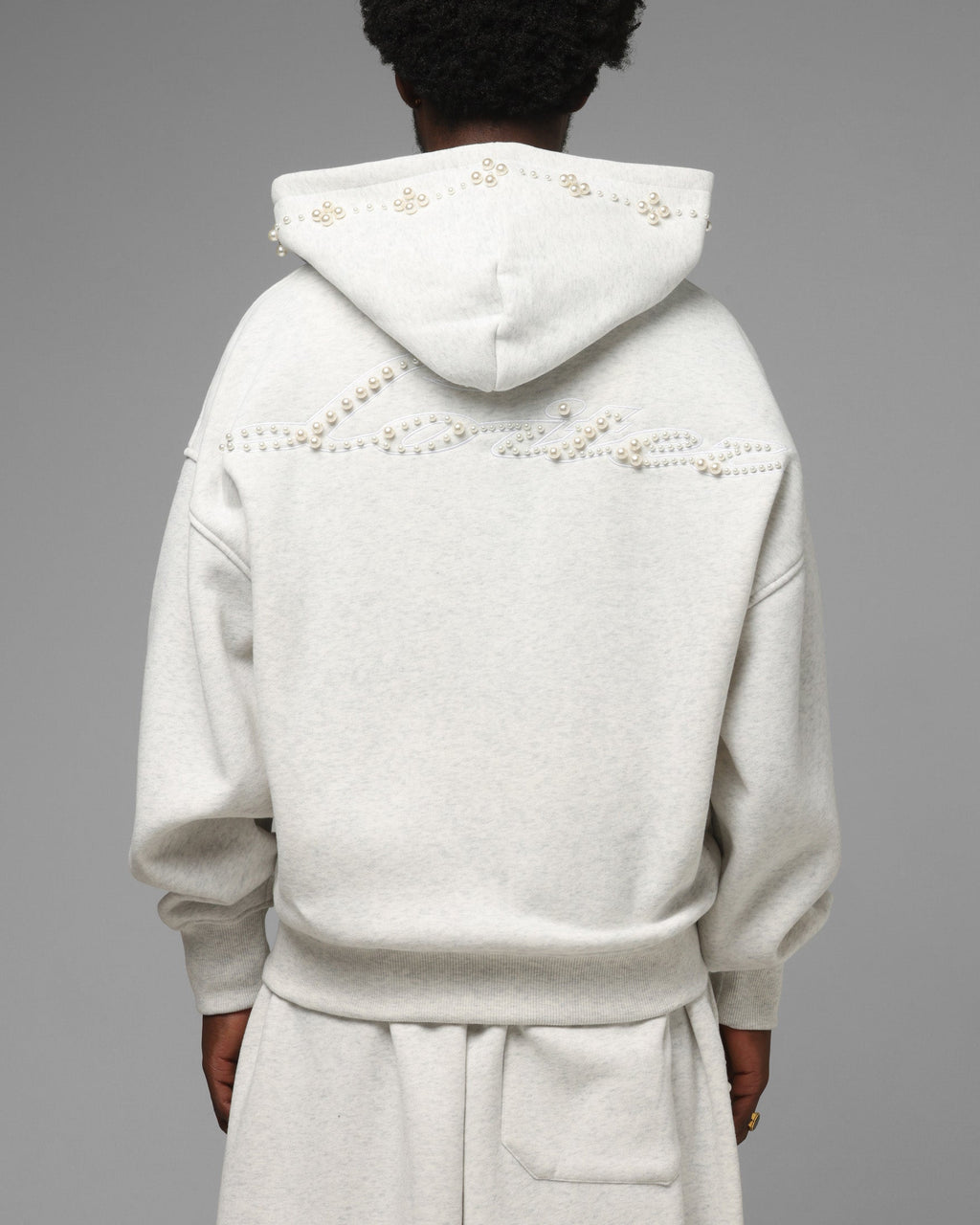 Loiter Pearl Zip Hoodie Off White