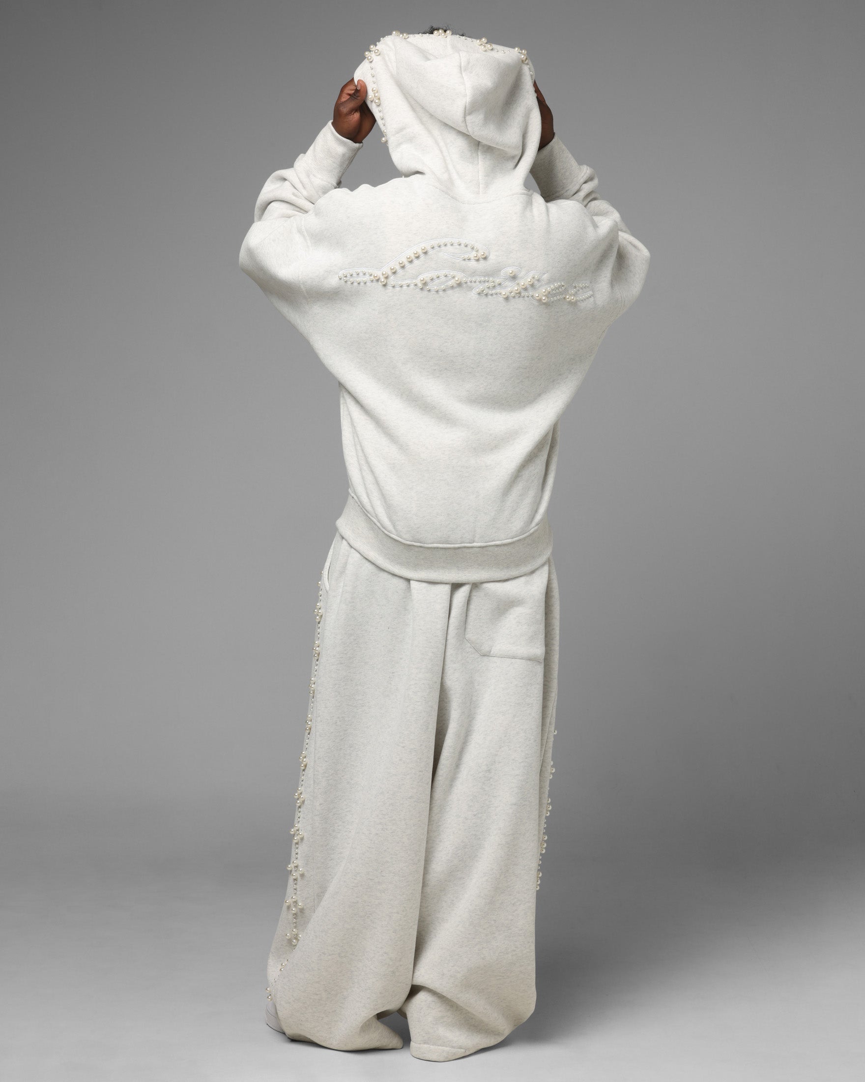 Loiter Pearl Zip Hoodie Off White