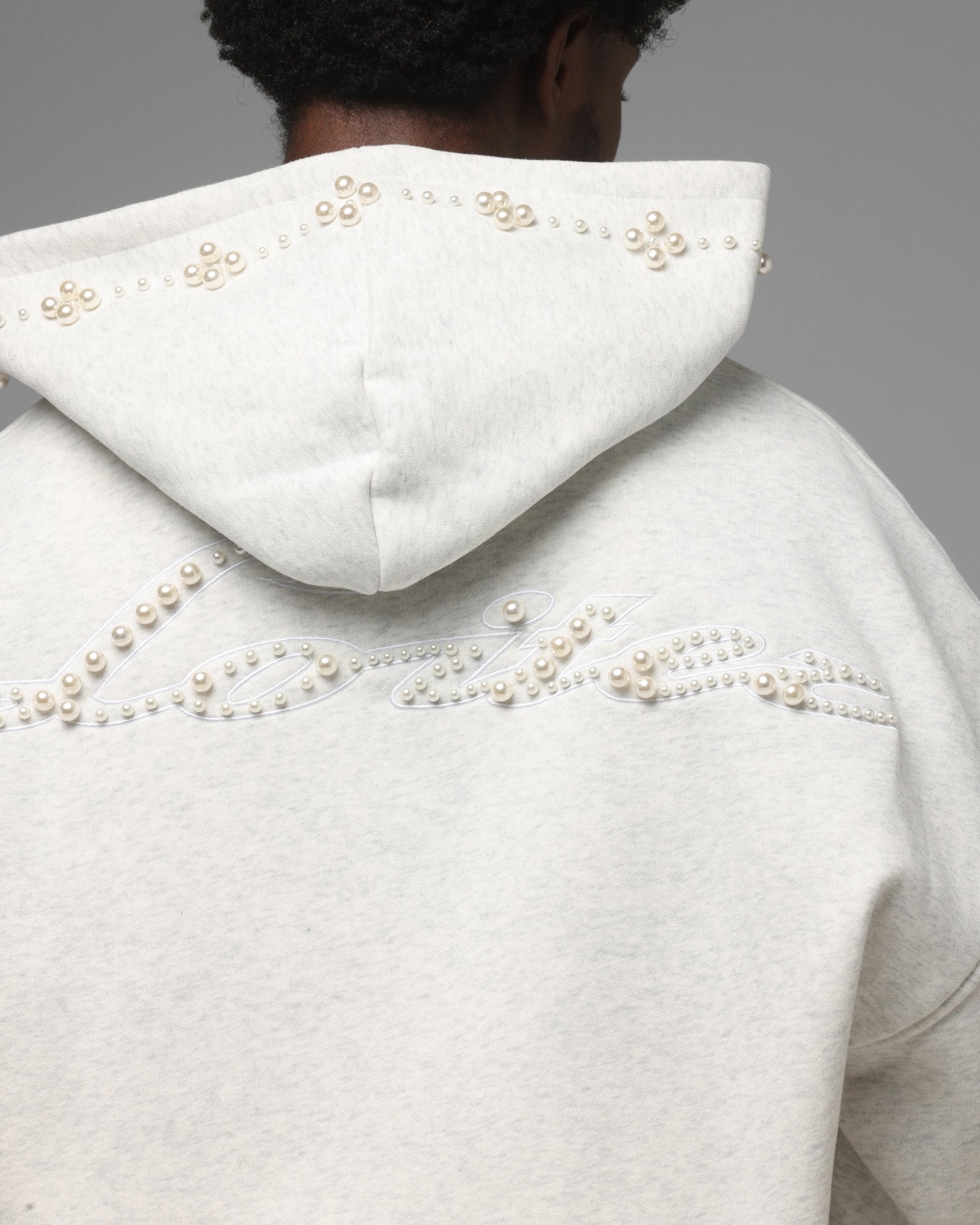 Loiter Pearl Zip Hoodie Off White