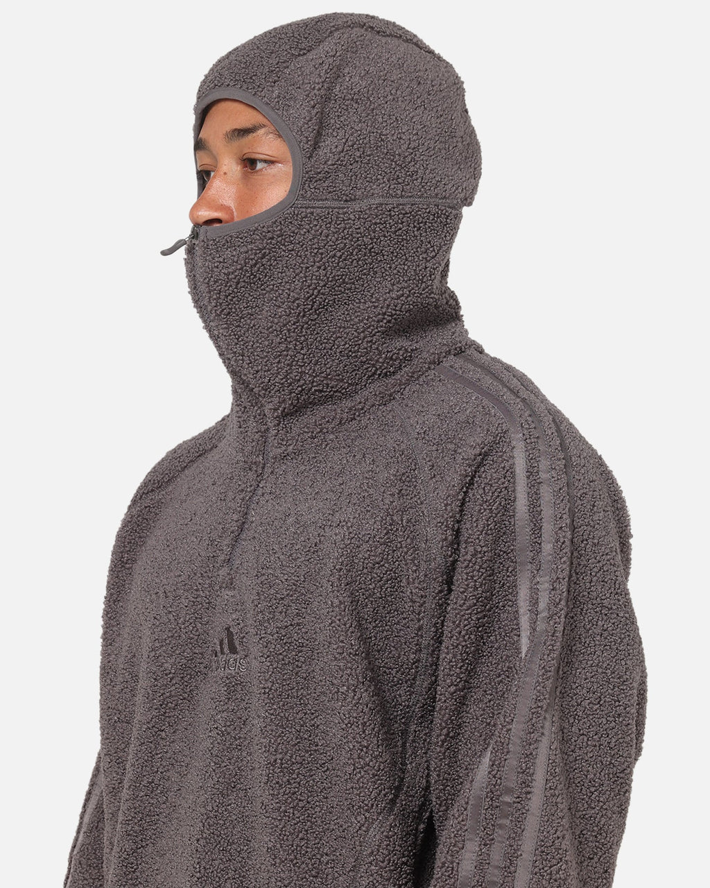 Adidas Fleece Teamgeist 1/4 Zip Hoodie Black