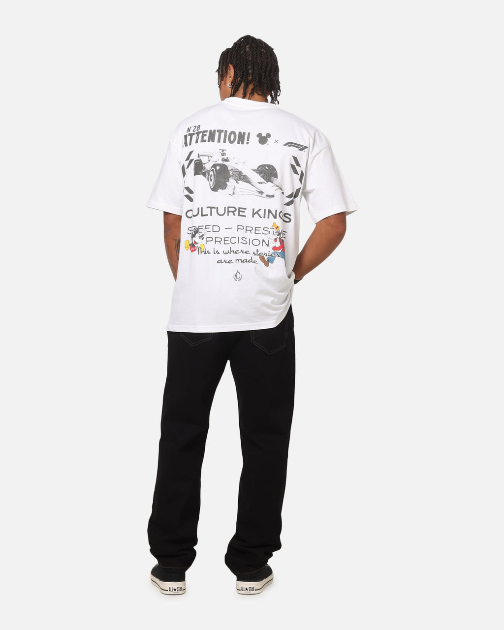 Culture Kings Disney x Formula 1® Mickey Mechanic Vintage T-Shirt White