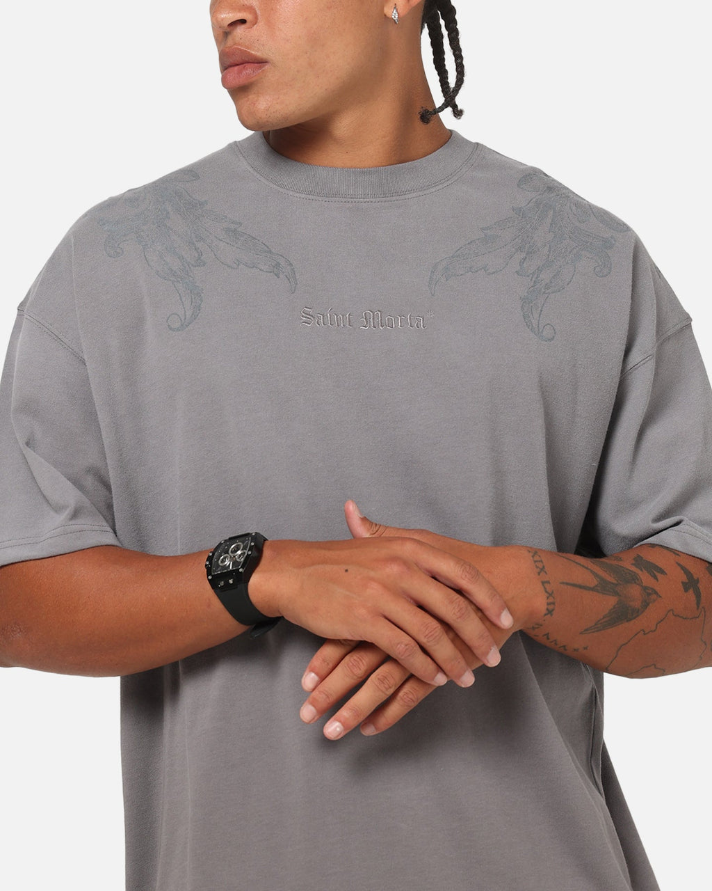 Saint Morta Matriarch Boxy T-Shirt Pigment Washed
