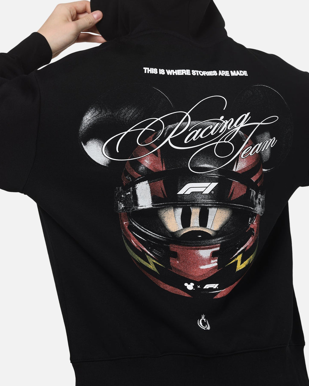 Culture Kings Disney x Formula 1® Mickey Helmet Hoodie Black