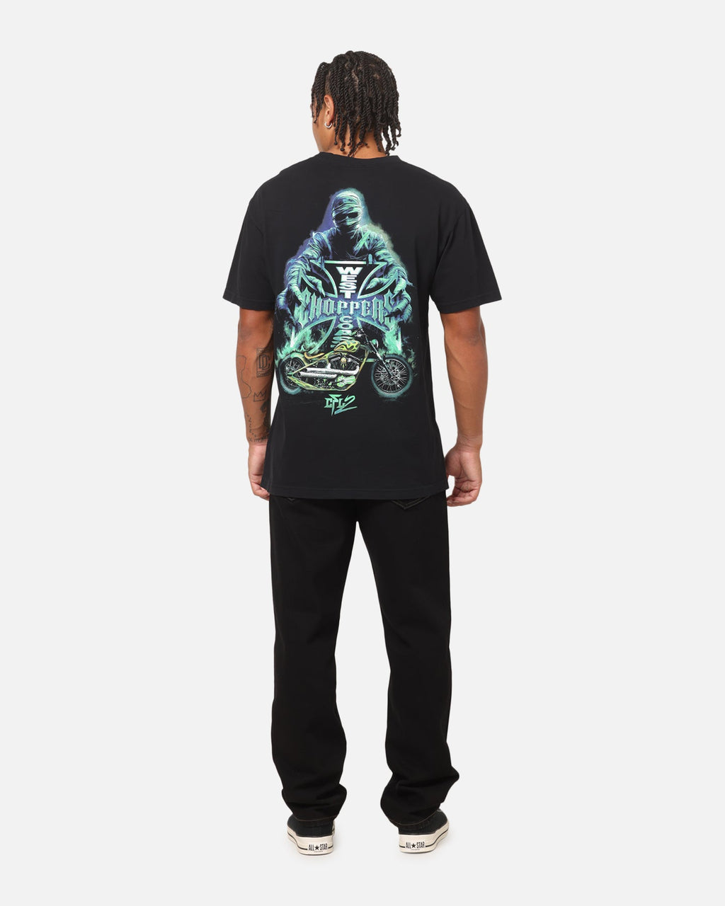 West Coast Choppers Ghoul T-Shirt Black Vintage