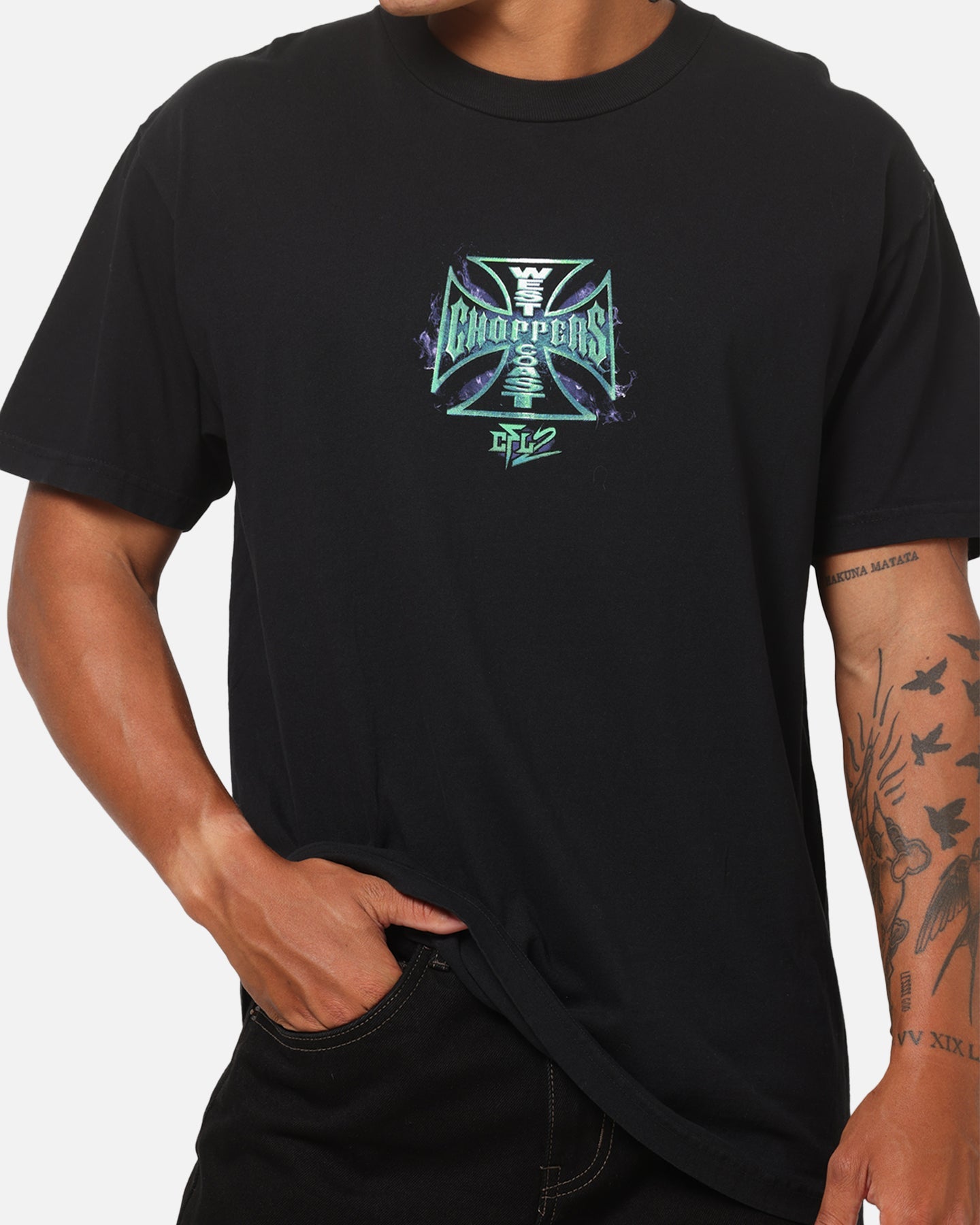 West Coast Choppers Ghoul T-Shirt Black Vintage