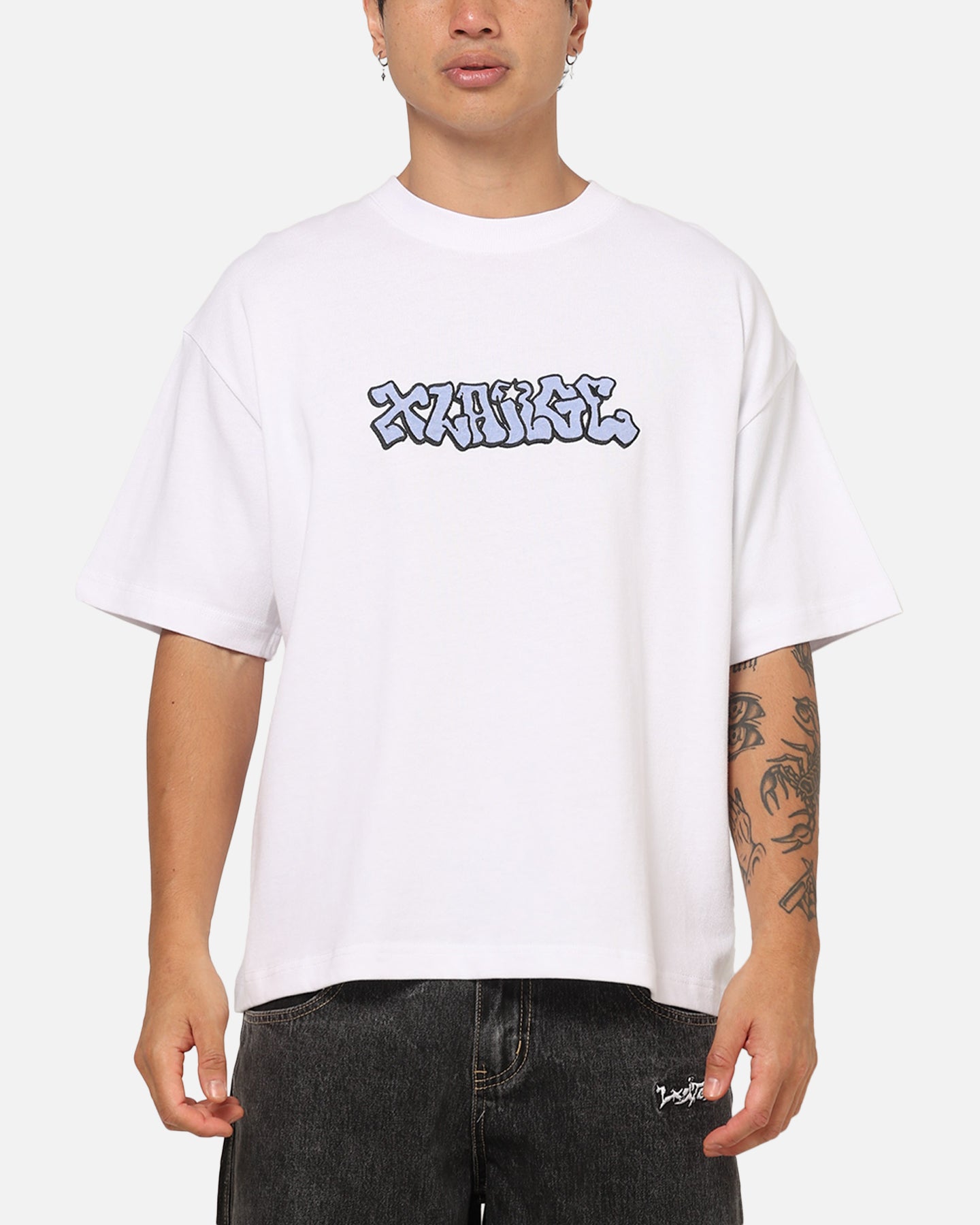 X-Large Graffiti Gorilla Fit T-Shirt White
