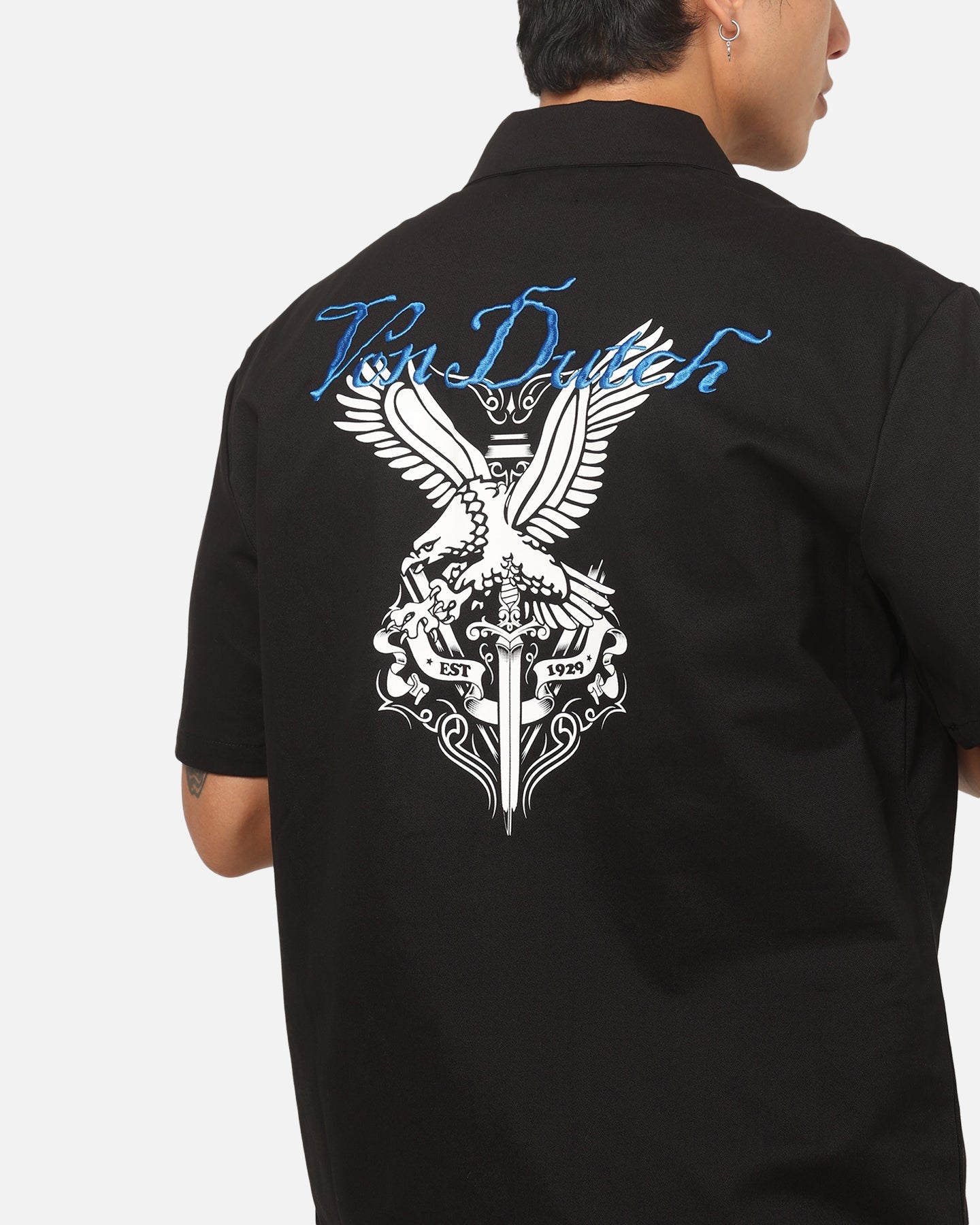 Von Dutch Hollywood Button Up Shirt Black