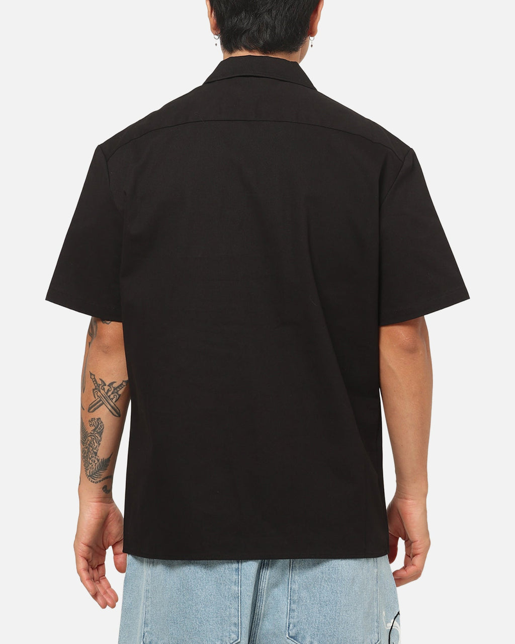 Von Dutch Oval Button Up Shirt Black