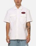 Von Dutch Oval Button Up Shirt White
