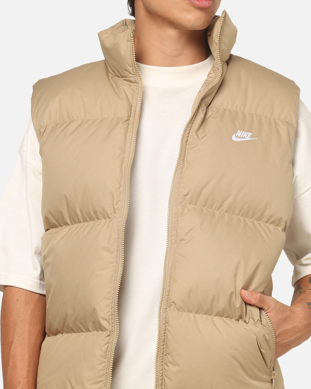 Nike Sportswear Club Therma-FIT Down Puffer Vest Beige