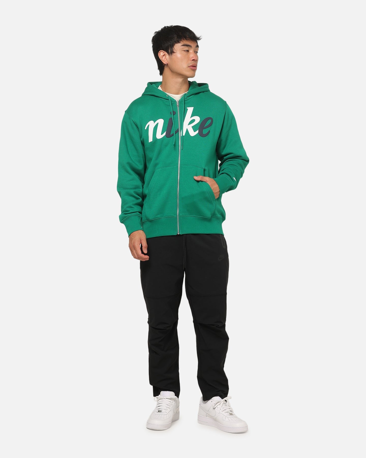 Nike Sportswear Club Fleece Full-Zip Hoodie Malachite Green