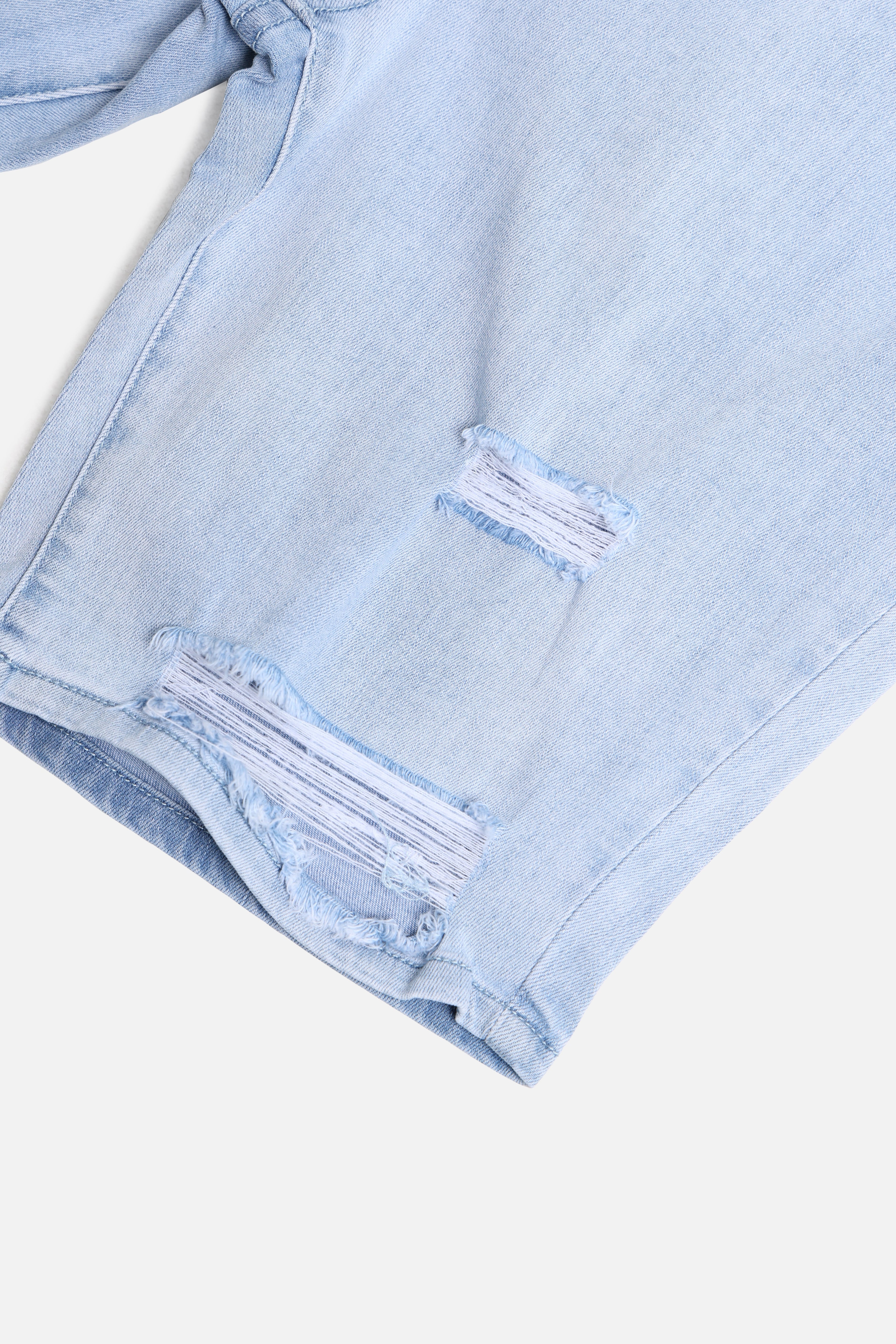 Saint Morta Thrashed Shorts Pale Blue